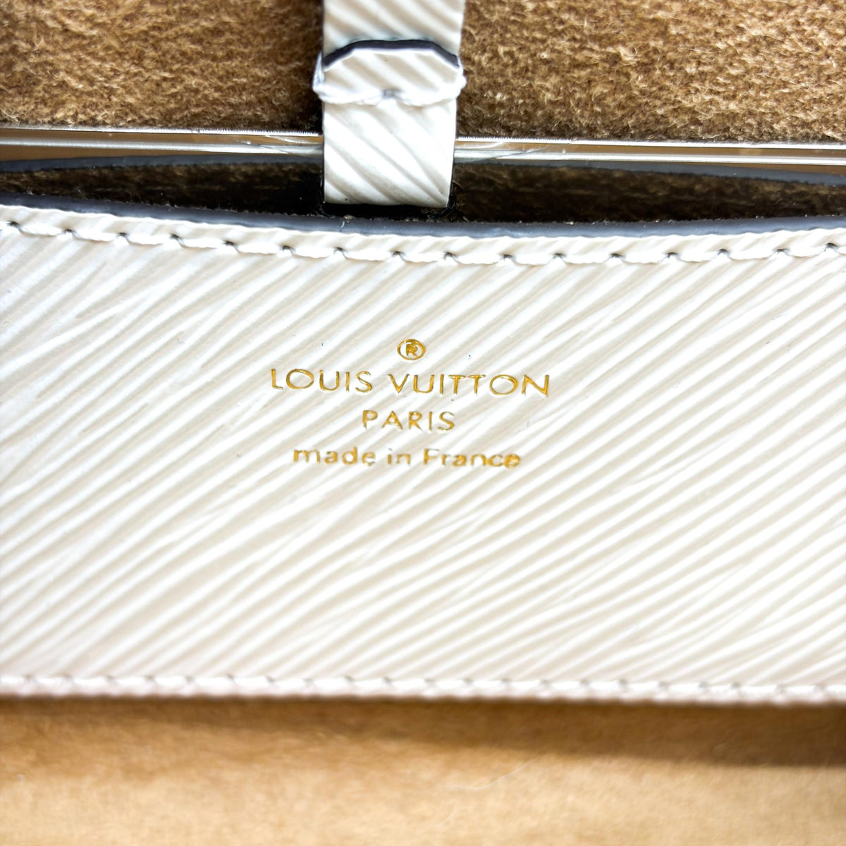 Louis Vuitton Twist Epi Leather, White, Leather, Shoulder Bag