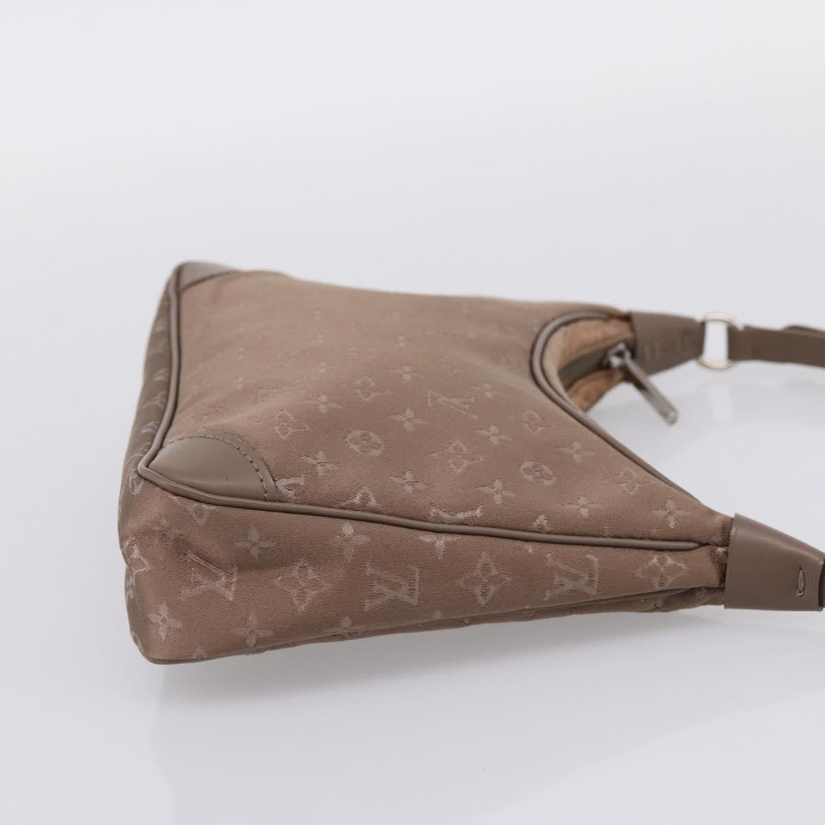 Louis Vuitton Boulogne Monogram Satin, Beige, Canvas, Handbag