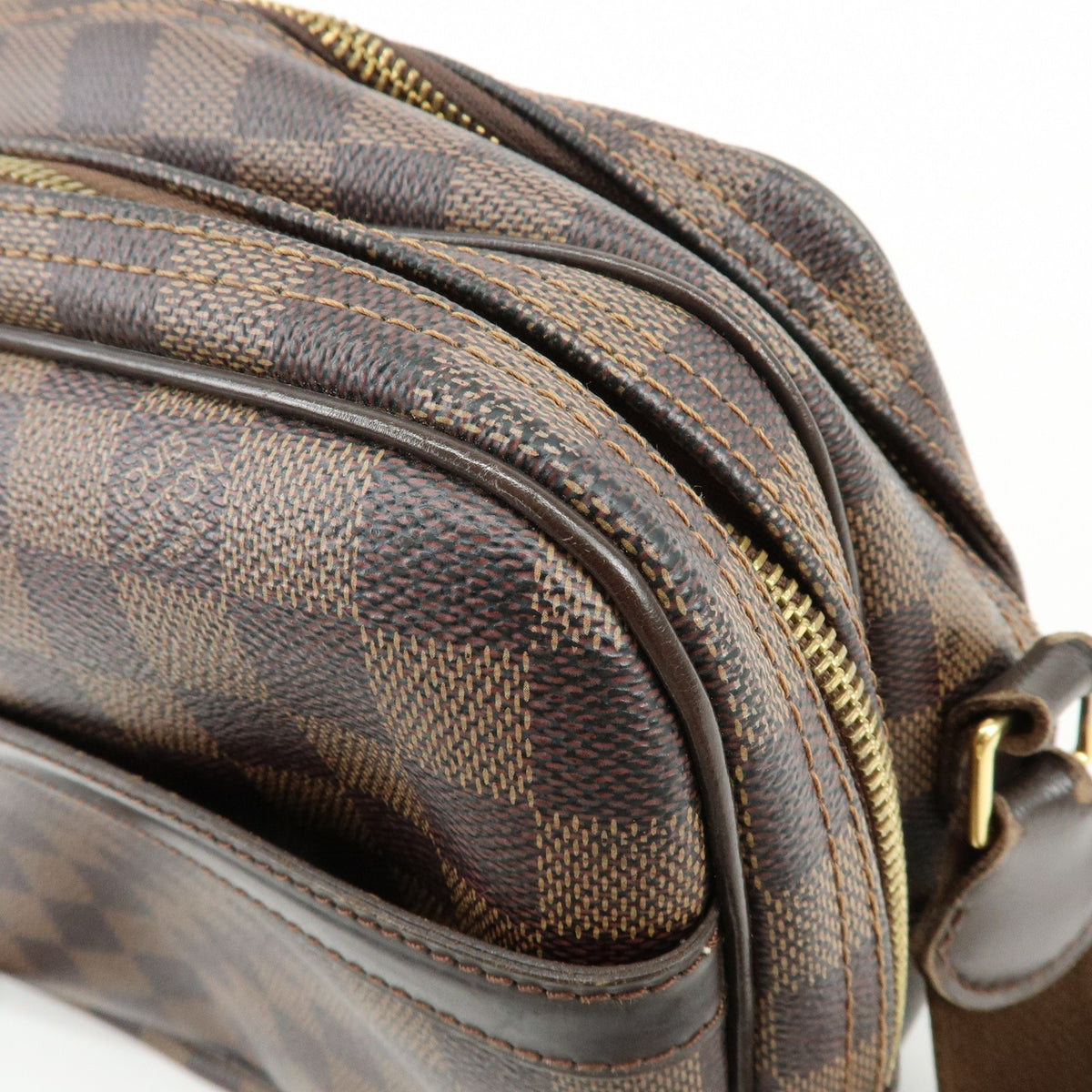Louis Vuitton Reporter Damier, Brown, Canvas, Shoulder Bag