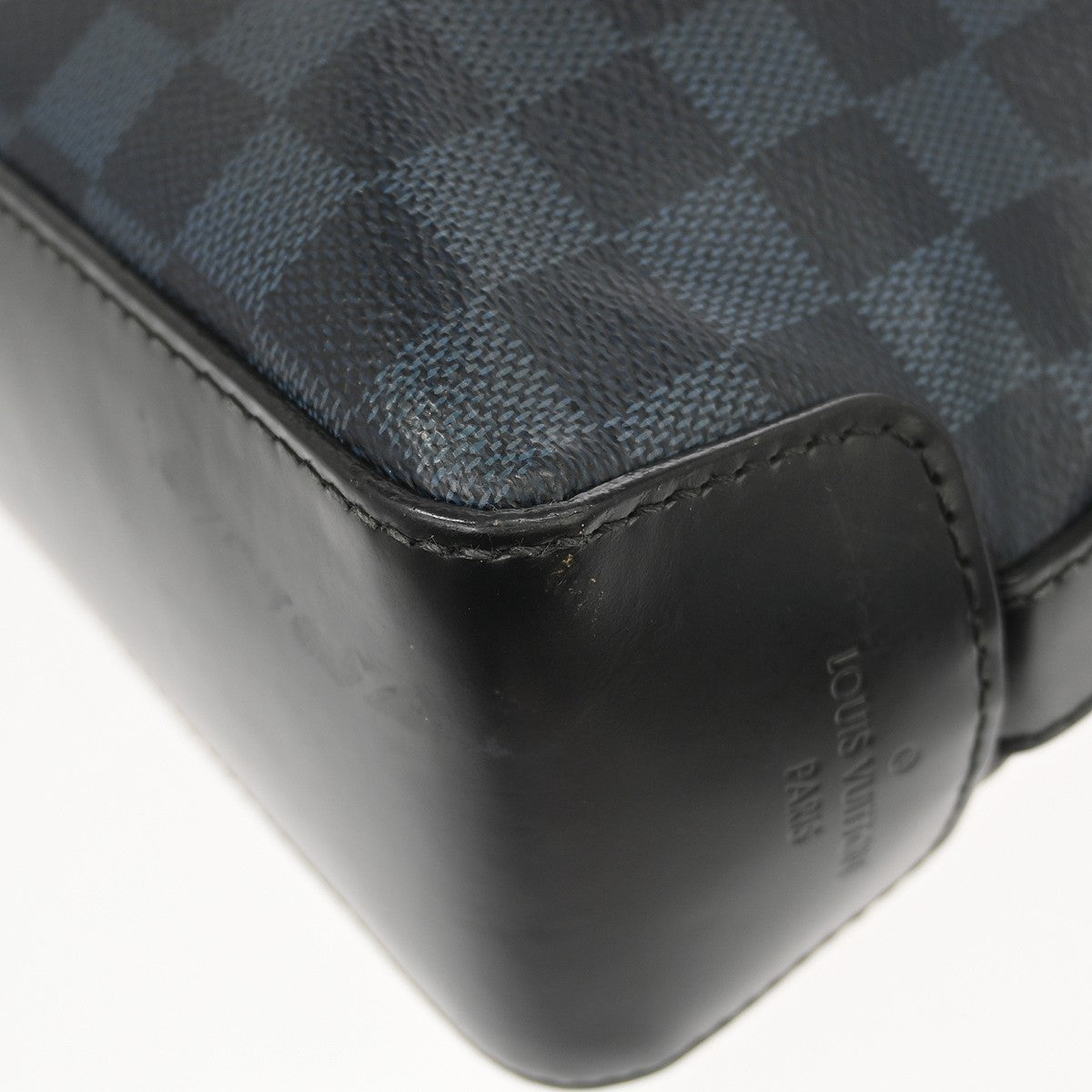 Louis Vuitton Greenwich Messenger Damier Cobalt, Black, Canvas, Shoulder Bag