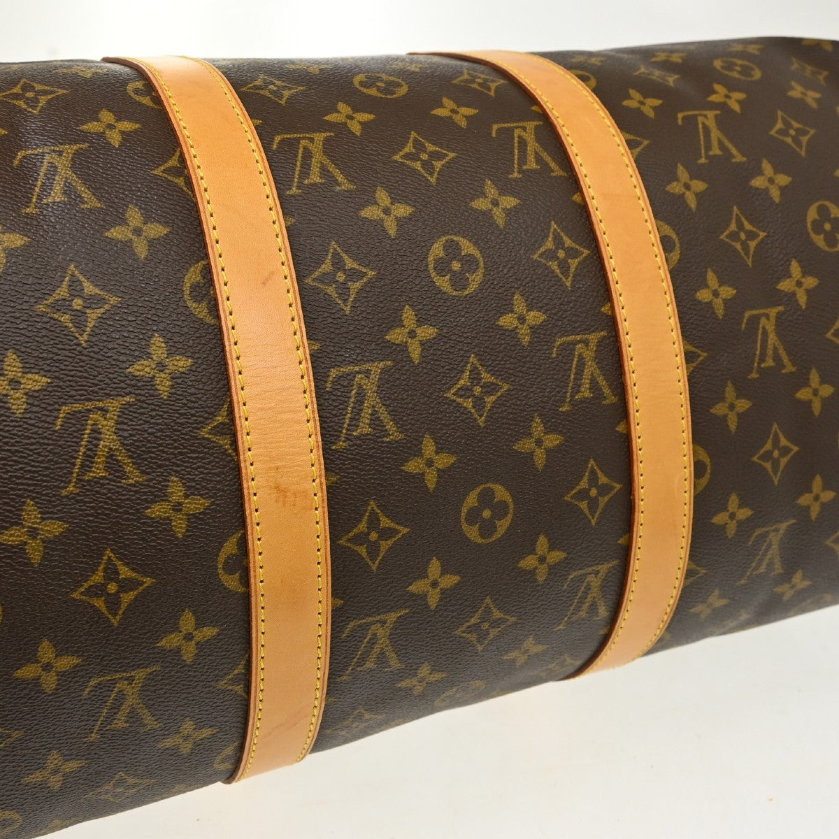 Louis Vuitton Keepall Monogram Canvas, Brown, Canvas, Travel Bag