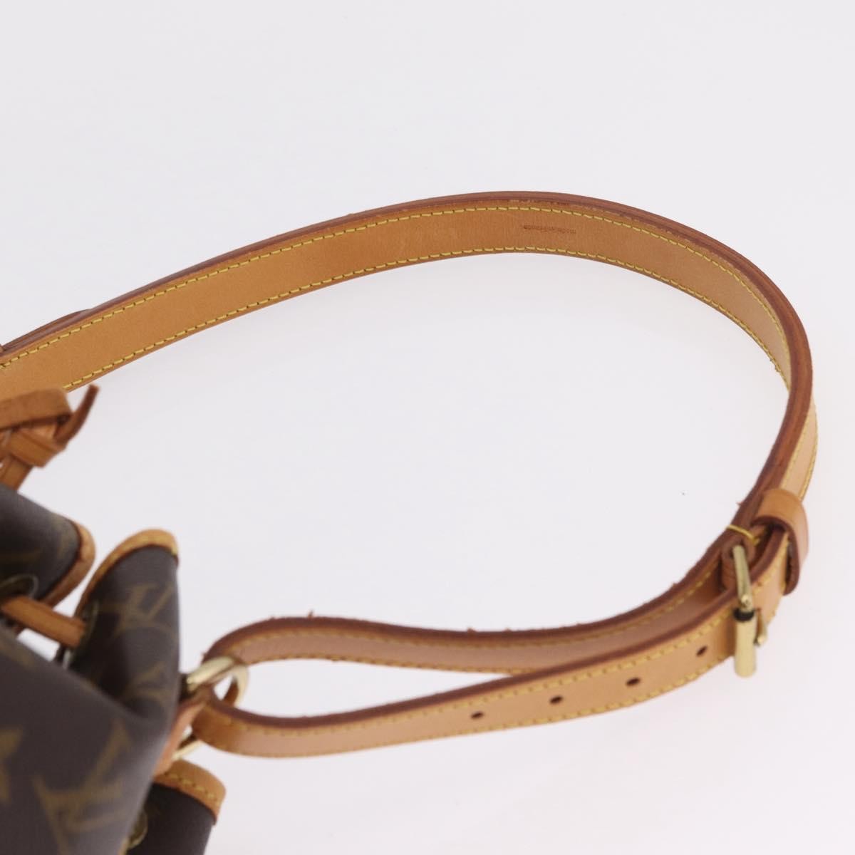 Louis Vuitton Petit Noe Monogram Canvas, Brown, Canvas, Handbag
