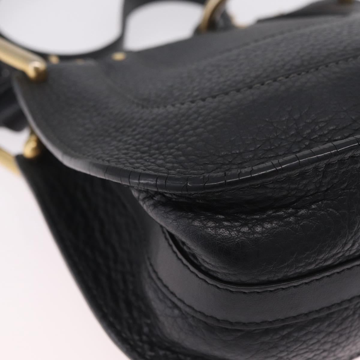 Chloe Hayley Hobo Leather, Black, Leather, Shoulder Bag