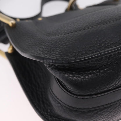 Chloe Hayley Hobo Leather, Black, Leather, Shoulder Bag