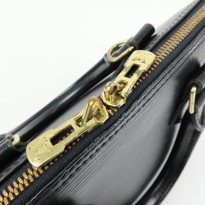 Louis Vuitton Alma Epi Leather, Black, Leather, Handbag