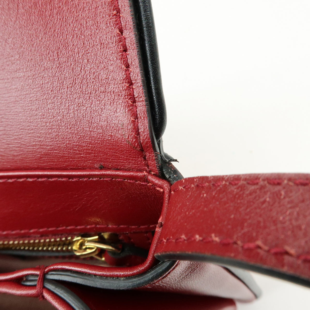 Gucci Arli Leather, Red, Leather, Shoulder Bag