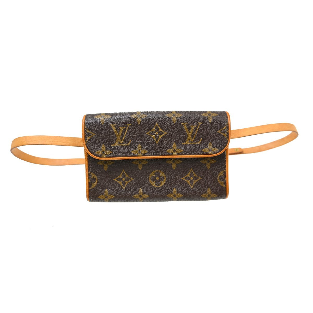 Louis Vuitton Florentine Monogram, Brown, Canvas, Clutch