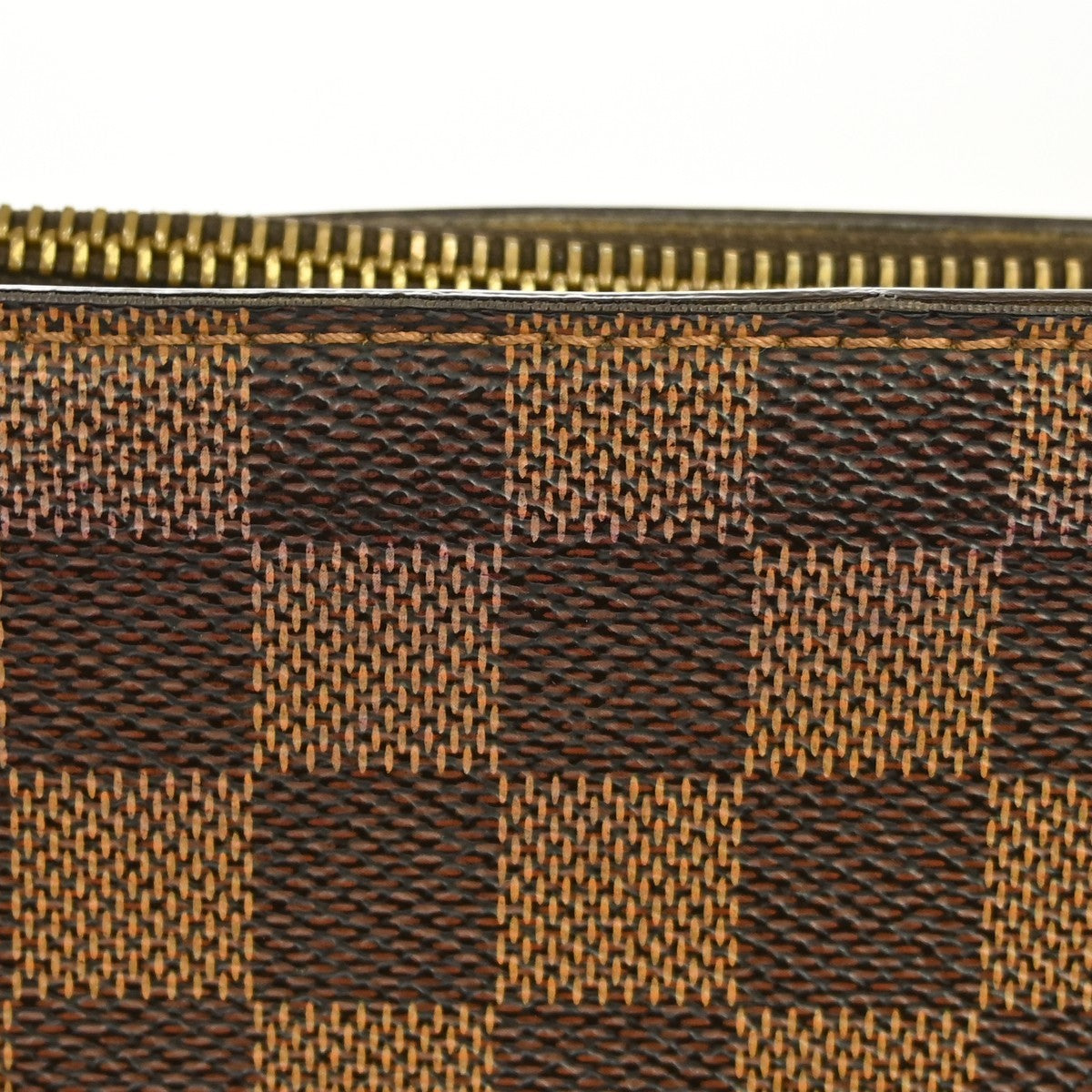 Louis Vuitton Pochette Saint Louis Damier Ebene, Brown, Canvas, Clutch