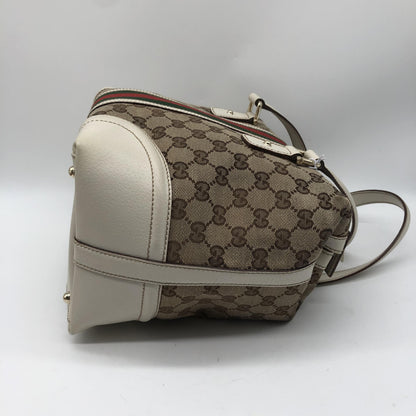 Gucci Treasure Boston GG Canvas and leather, Beige, Canvas, Handbag
