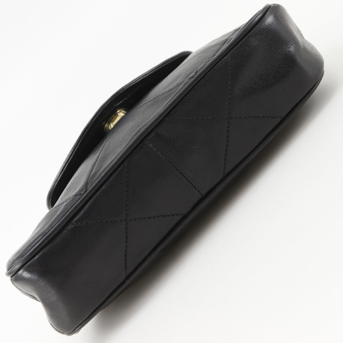 Chanel Flap Shoulder Leather, Black, Leather, Shoulder Bag