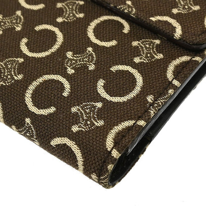 Celine Trifold C Macadam, Brown, Canvas, Wallet