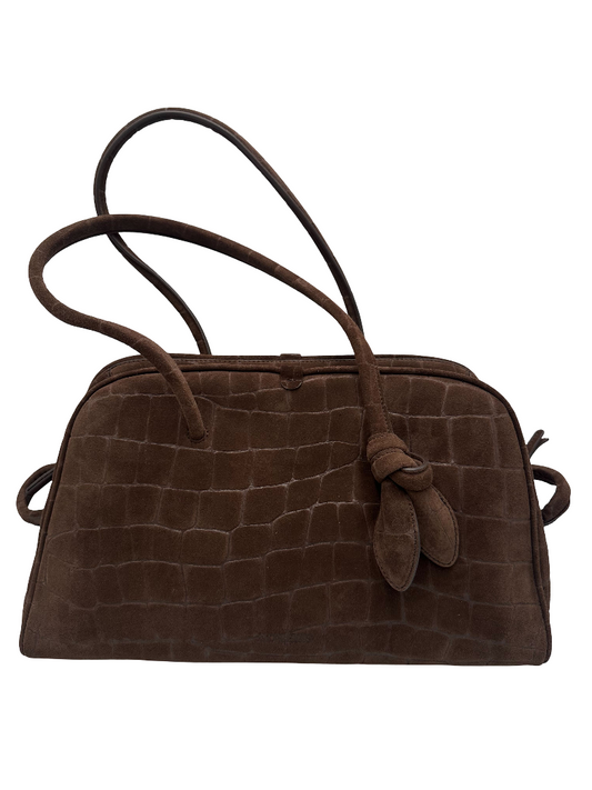 Jacquemus TURISMO Suede, BROWN, SUEDE, Handbag