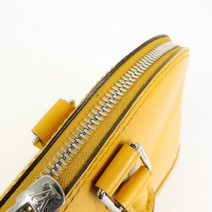 Louis Vuitton Alma Epi Leather, Yellow, Leather, Handbag