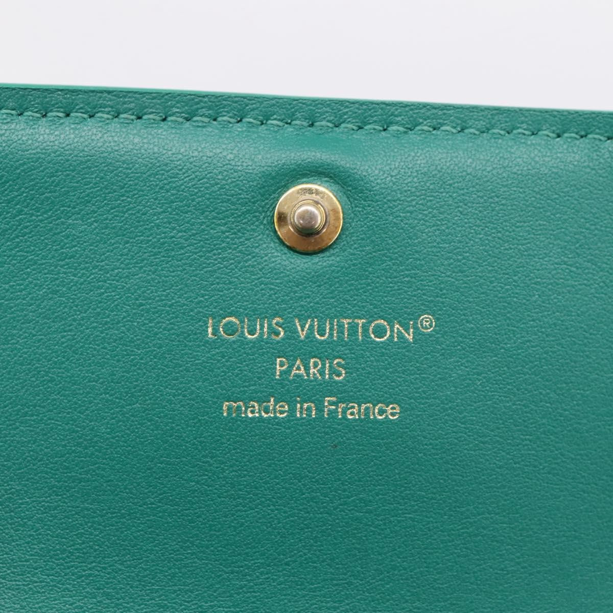 Louis Vuitton Capucines Leather, Green, Leather, Wallet