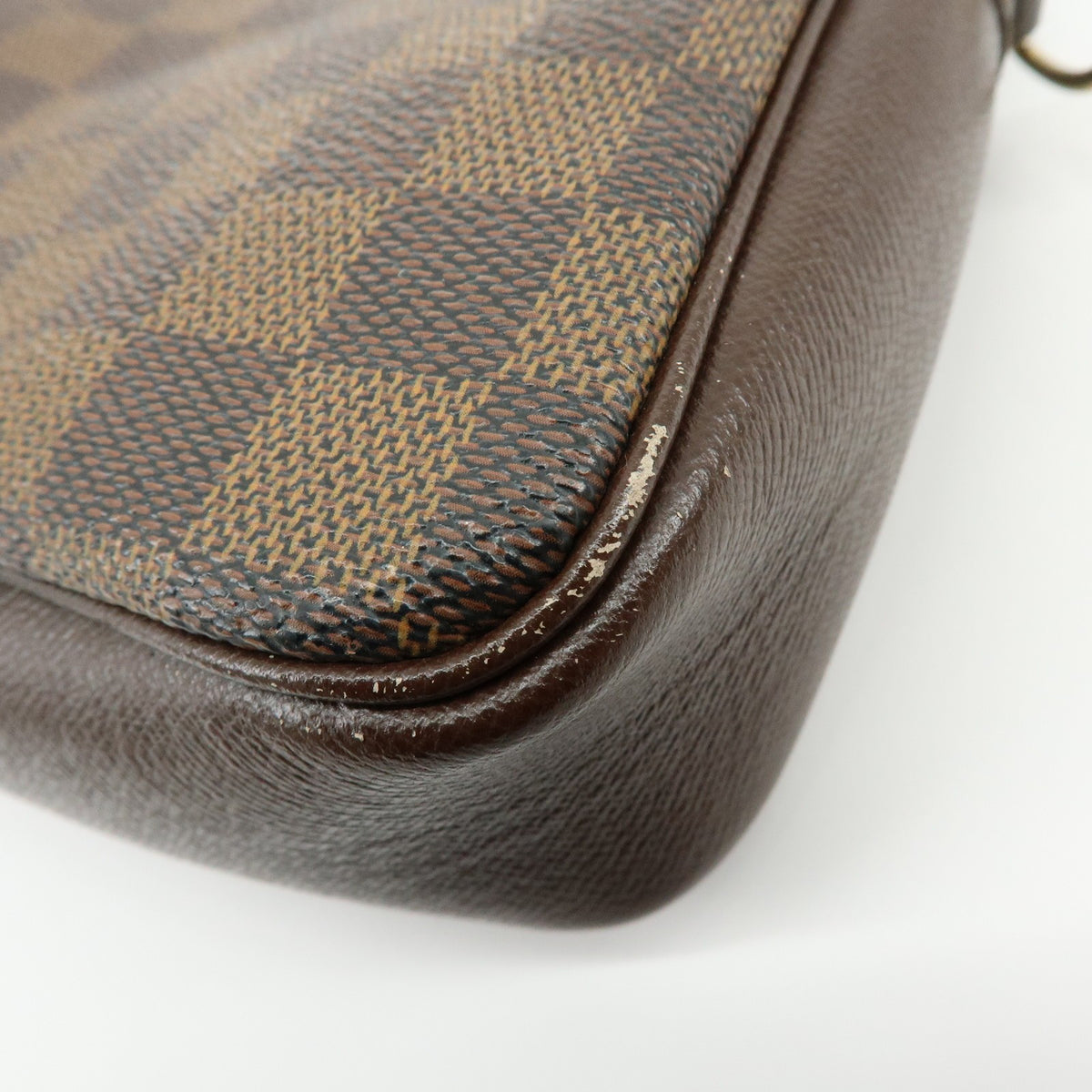 Louis Vuitton Trousse Make Up Damier, Brown, Canvas, Clutch