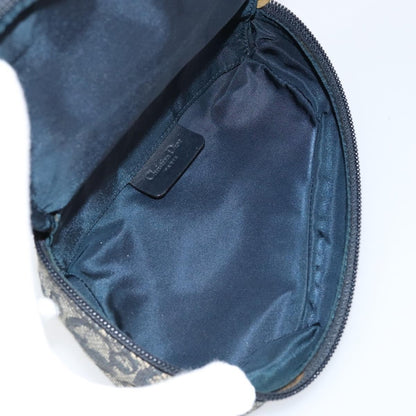 Christian Dior Vintage Saddle Coin Purse Diorissimo Canvas, Blue, Canvas, Card Holder