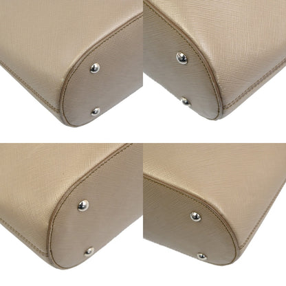 Salvatore Ferragamo Gancini Leather, Beige, Leather, Handbag