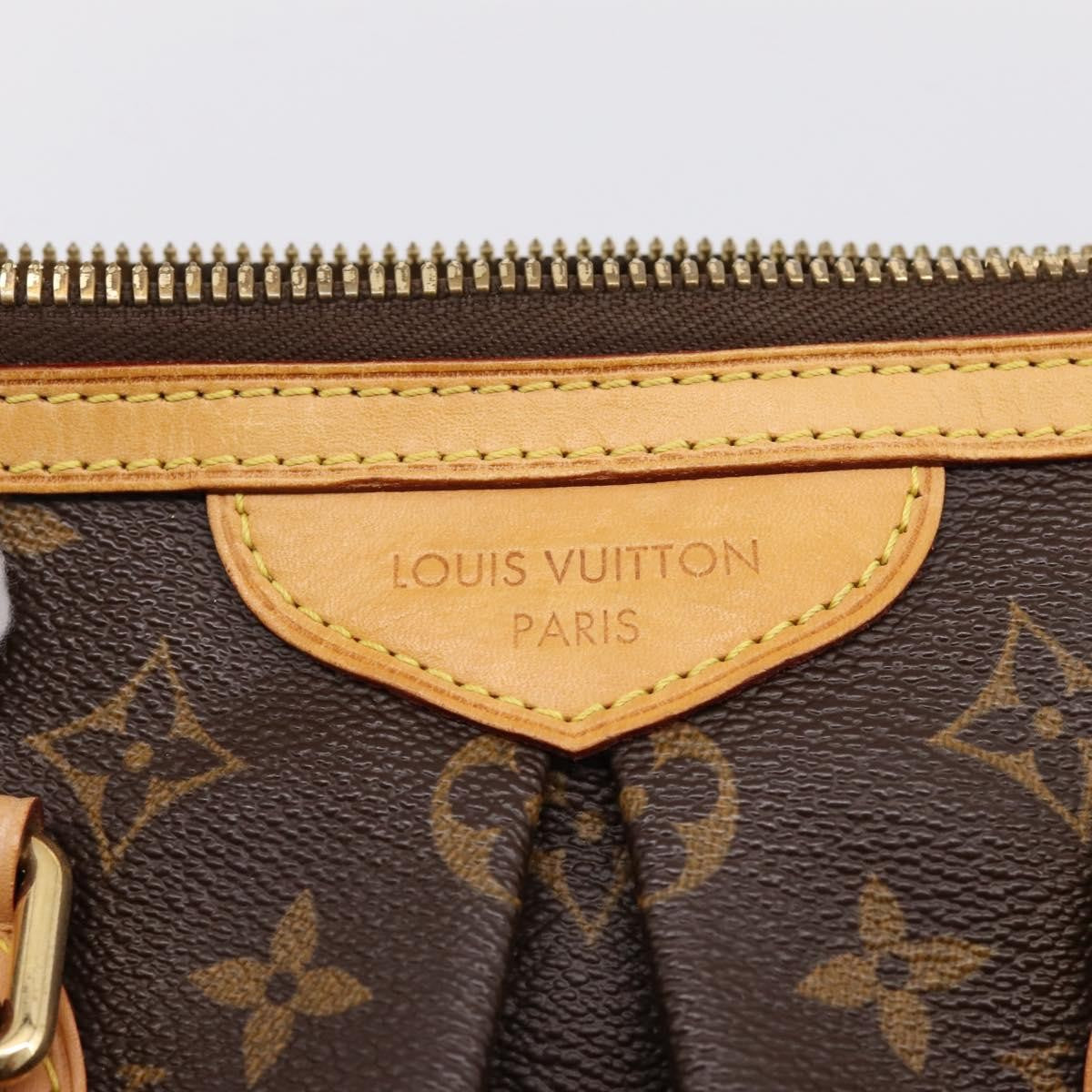 Louis Vuitton Palermo Monogram Canvas, Brown, Canvas, Handbag
