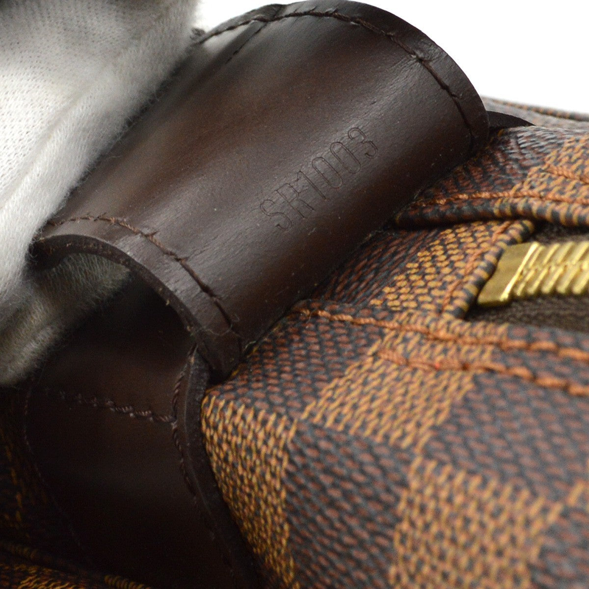 Louis Vuitton Naviglio Damier, Brown, Canvas, Shoulder Bag