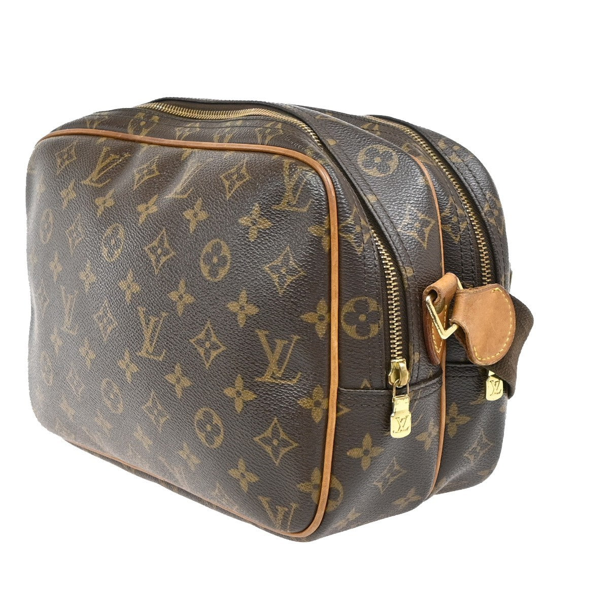 Louis Vuitton Reporter Monogram, Brown, Canvas, Shoulder Bag