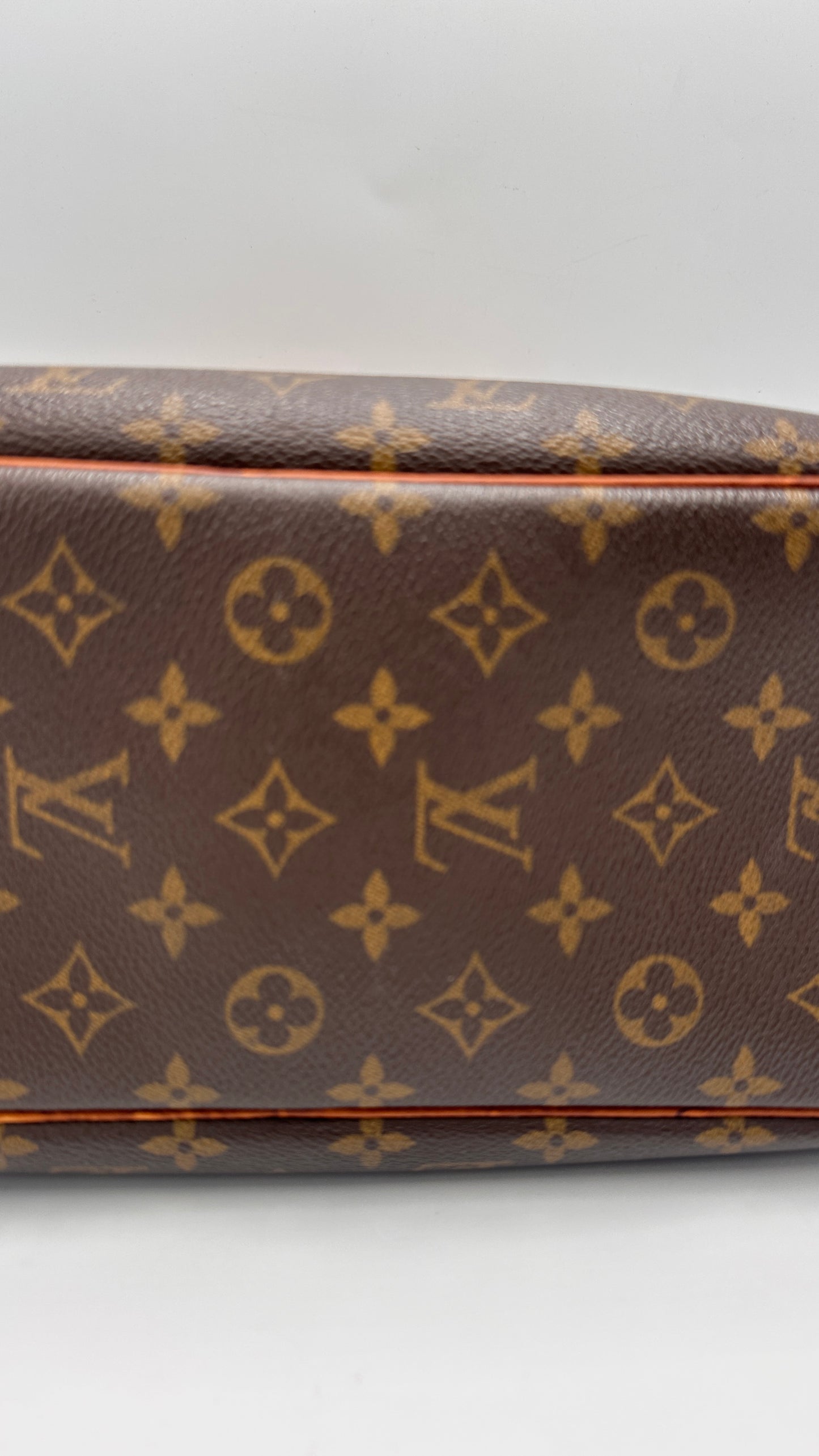 Louis Vuitton Deauville Handbag Monogram Canvas, BROWN, CANVAS, Handbag