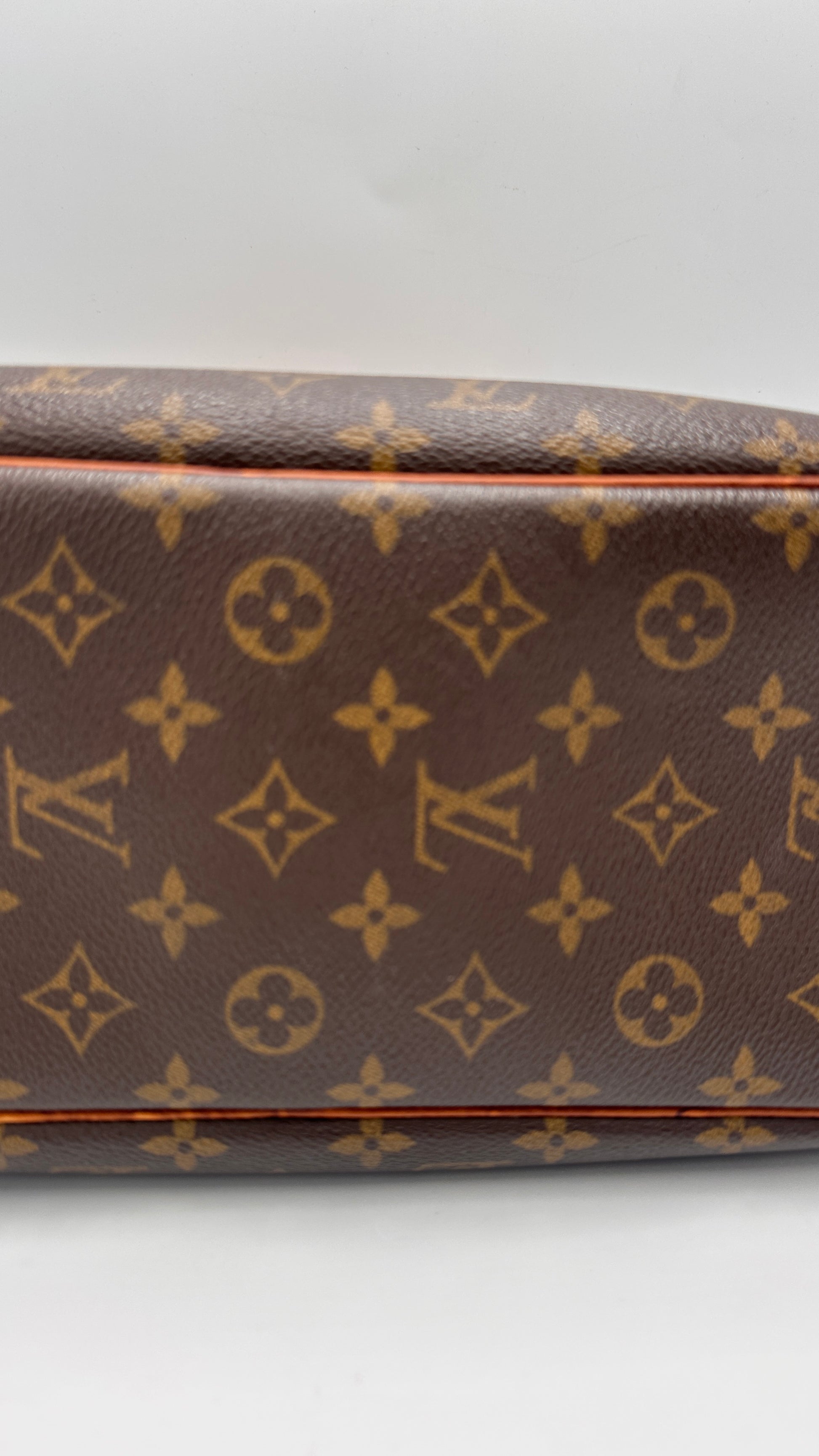 Louis Vuitton Deauville Handbag Monogram Canvas, BROWN, CANVAS, Handbag