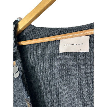 CHRISTOPHER KANE Sequin Wool Cardigan