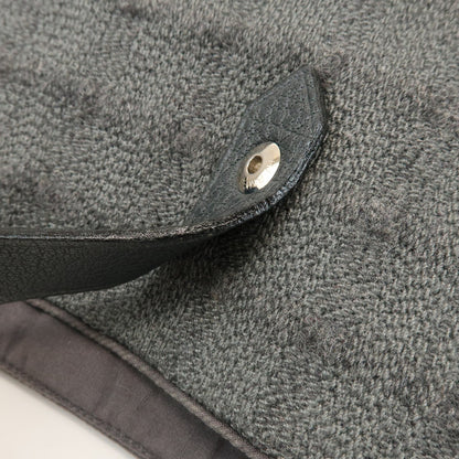 Hermes Ahmedabad Woven Leather and Canvas, Gray, Canvas, Tote Bag