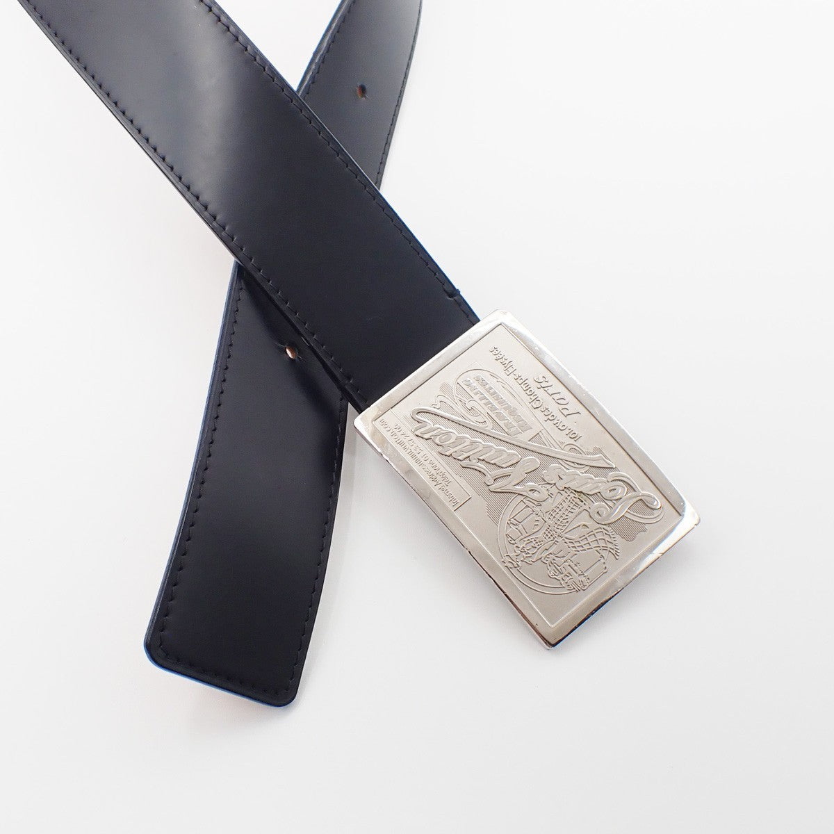 Louis Vuitton Voyage Buckle Belt Leather, Black, Leather, Belt