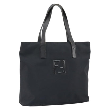 Fendi Vintage FF Nylon, Black, Nylon, Tote Bag
