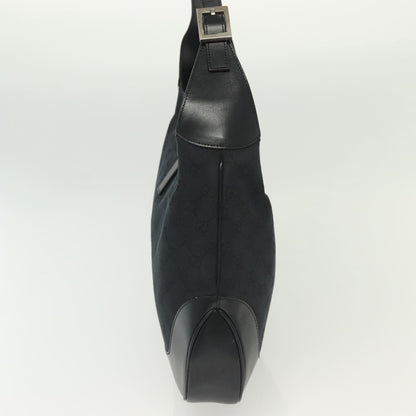 Gucci Jackie Original Shoulder Bag Diamante Coated Canvas, BLACK, CANVAS, Shoulder bag