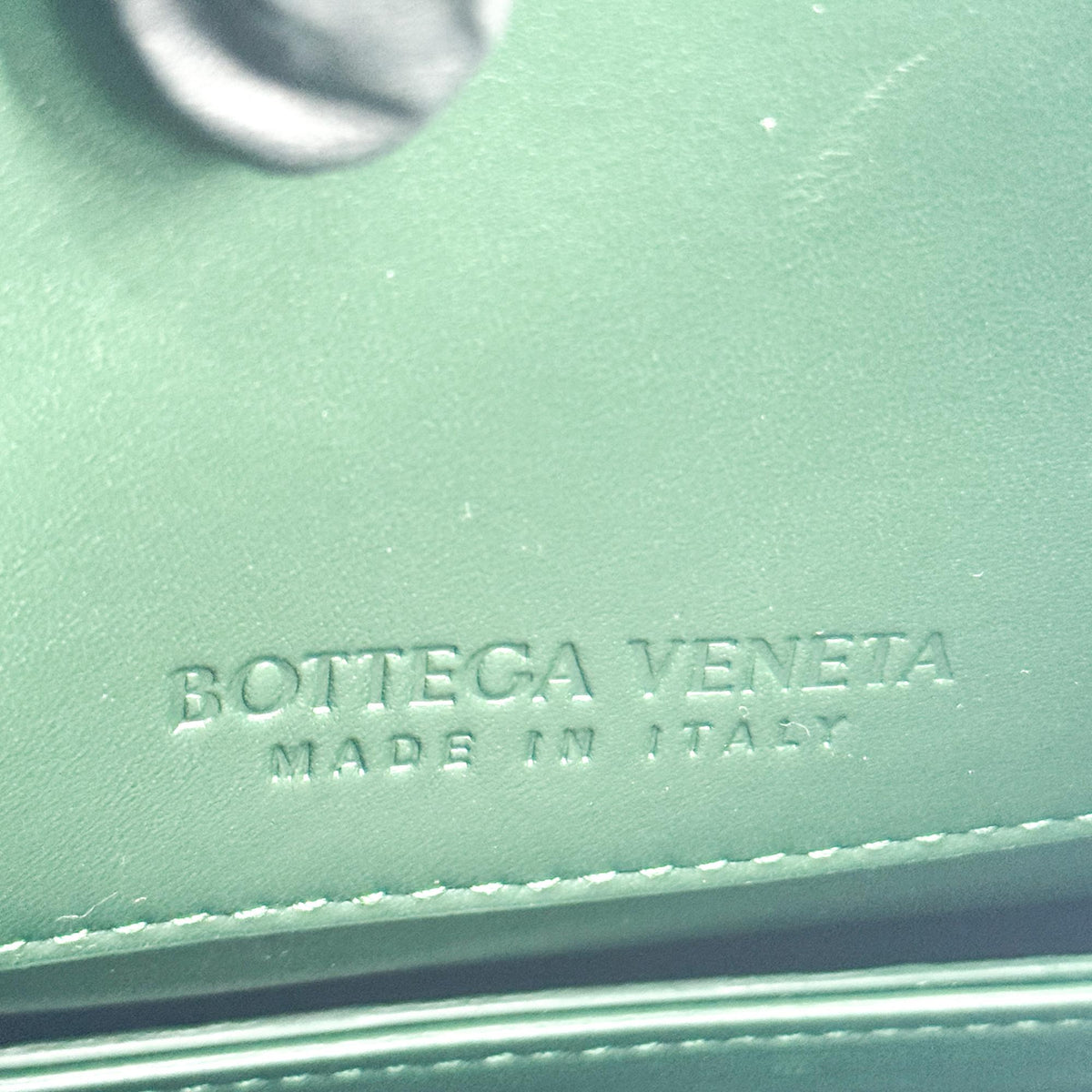 Bottega Veneta Mount Leather, Green, Leather, Shoulder Bag