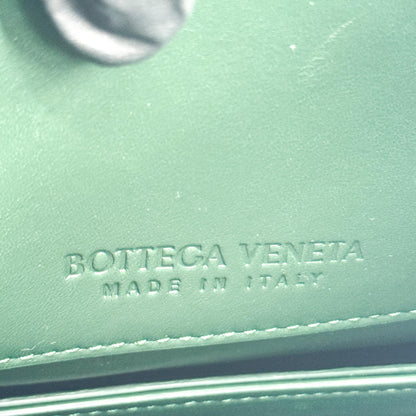 Bottega Veneta Mount Leather, Green, Leather, Shoulder Bag