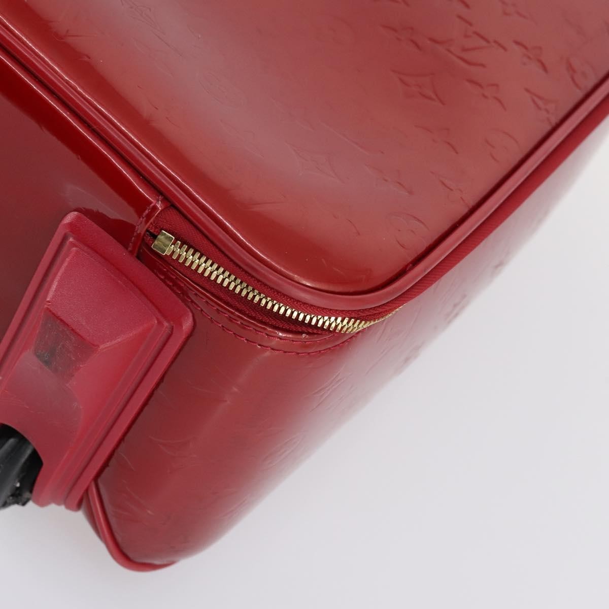 Louis Vuitton Pegase Luggage Monogram Vernis, Red, Patent Leather, Travel Bag