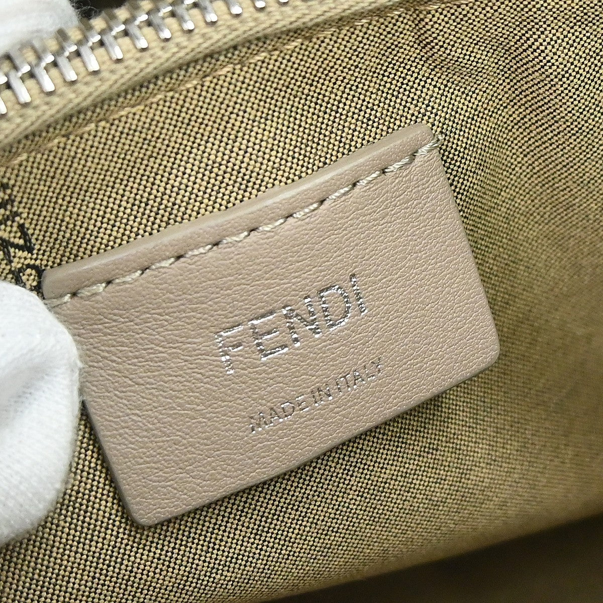 Fendi By The Way Satchel Leather, Beige, Leather, Handbag