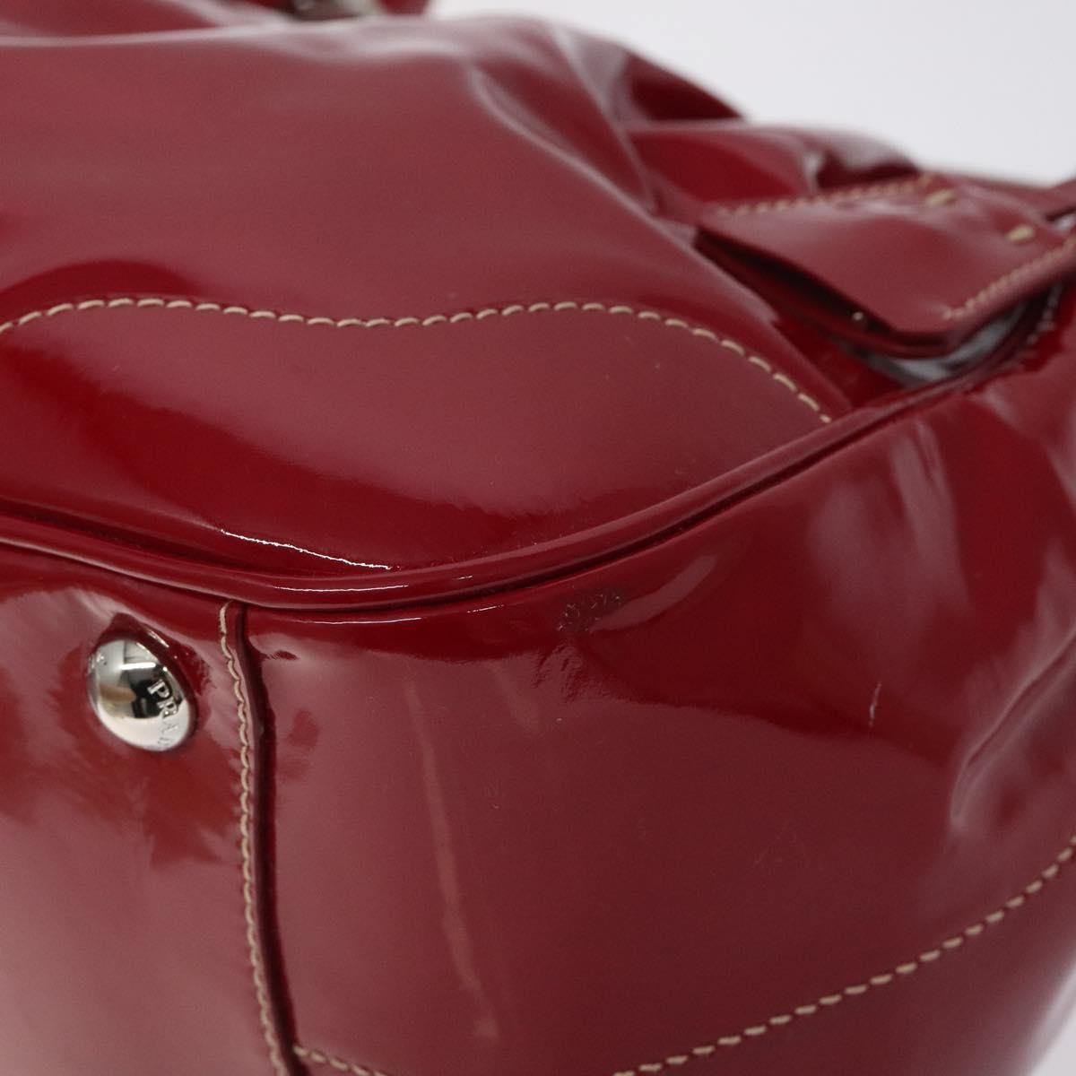 Prada Vintage Patent Leather, Red, Patent Leather, Handbag
