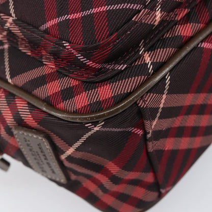 Burberry Nova Check Blue Label Nylon, Burgundy, Nylon, Shoulder Bag