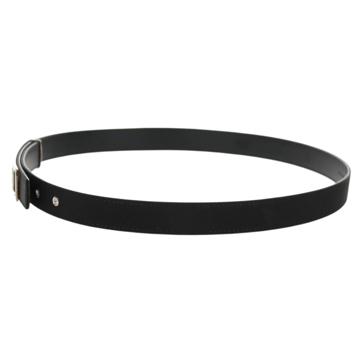 Chanel Logo Belt Leather with Metal and Crystals, Black, Leather, Belt