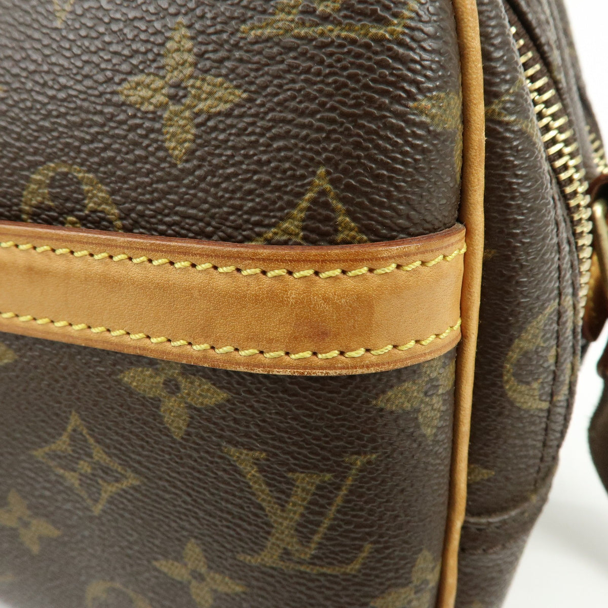 Louis Vuitton Reporter Monogram Canvas, Brown, Canvas, Shoulder Bag