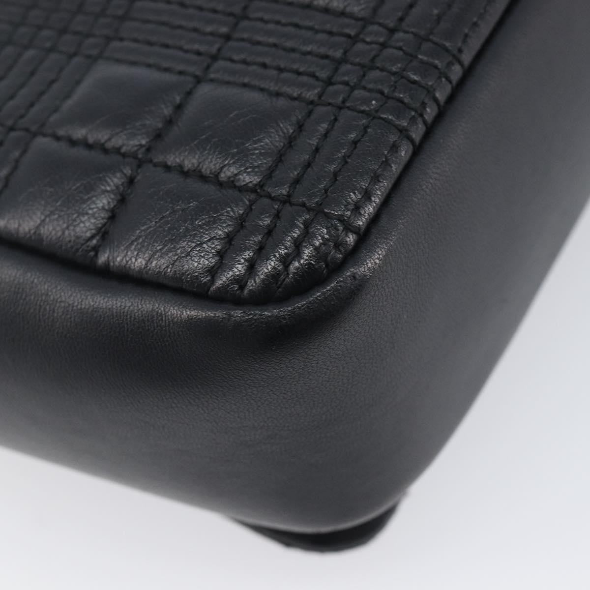 Burberry Lola Wallet on Chain Quilted Leather, Black, Leather, Crossbody Bag