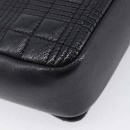 Burberry Lola Wallet on Chain Quilted Leather, Black, Leather, Crossbody Bag