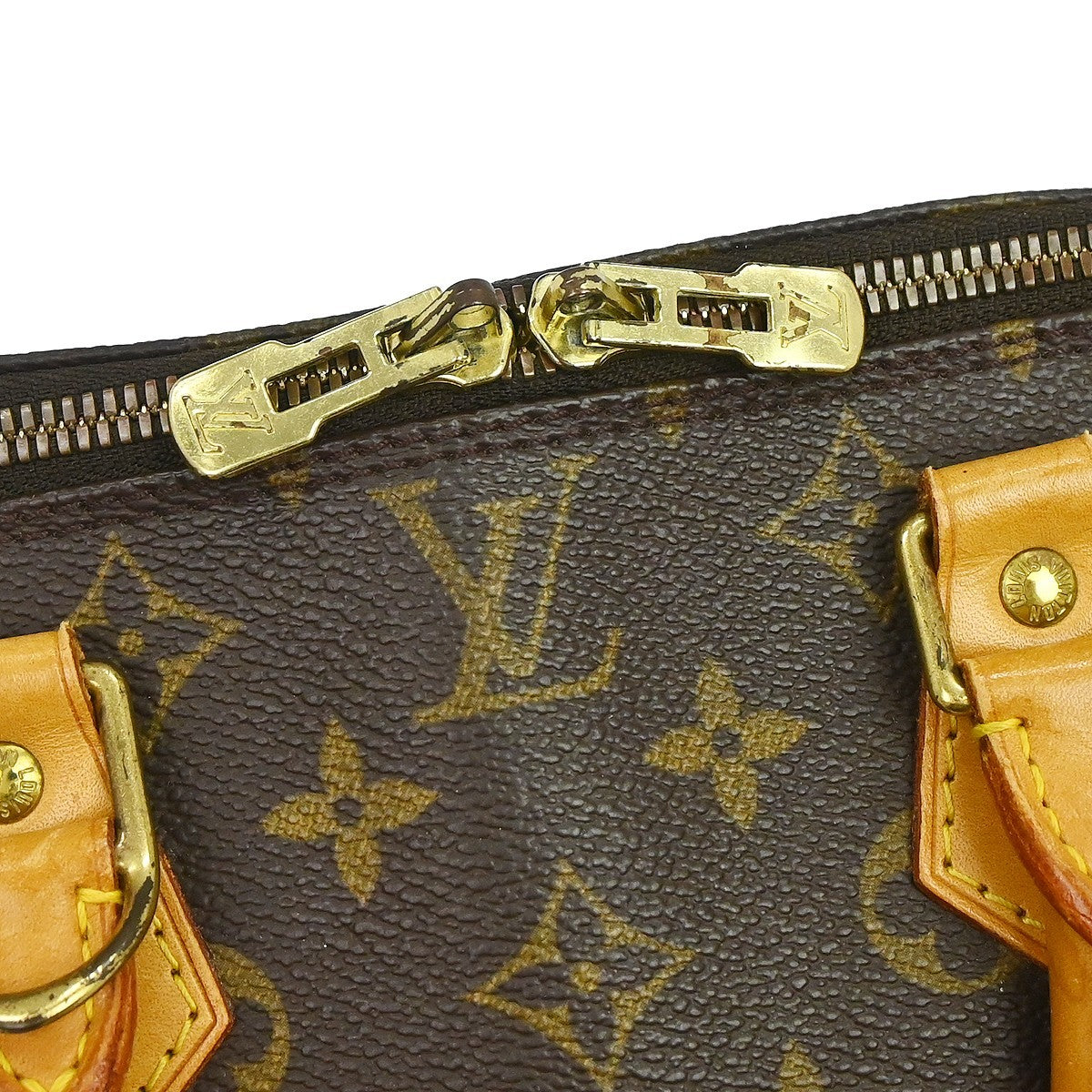 Louis Vuitton Alma Monogram Canvas, Brown, Canvas, Handbag
