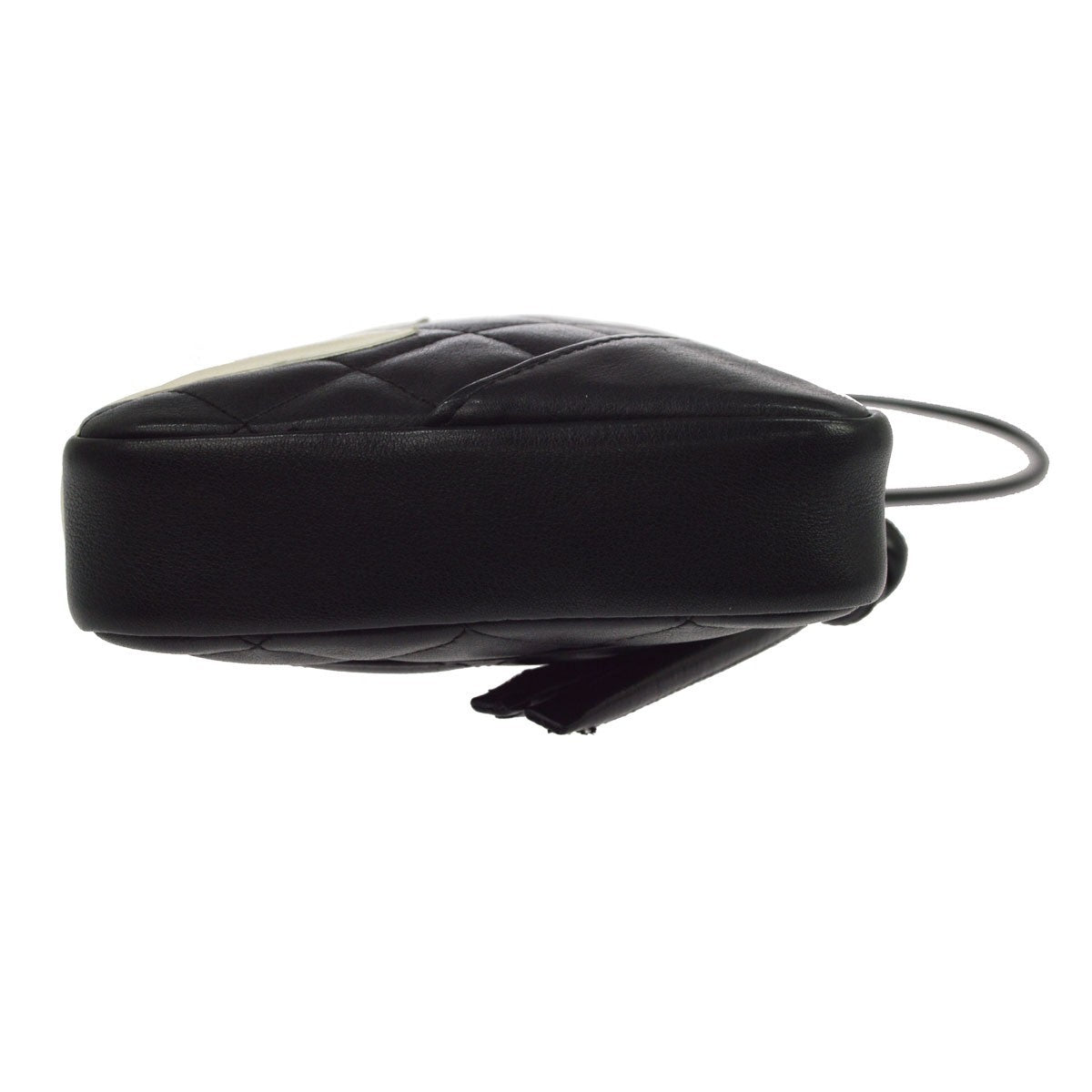 Chanel Cambon Quilted Leather, Black, Leather, Crossbody Bag