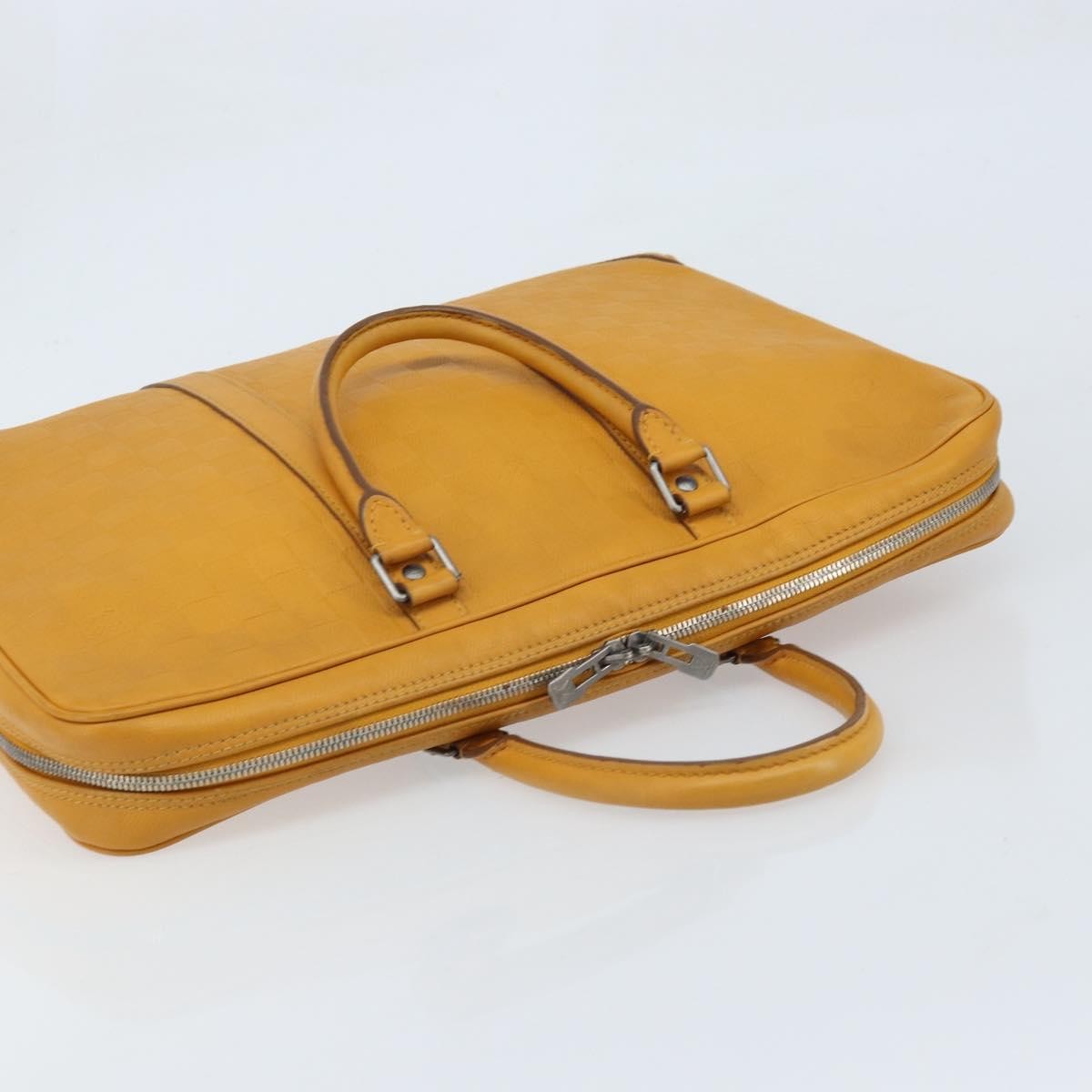 Louis Vuitton Porte-Documents Voyage Damier Infini Leather, Yellow, Leather, Briefcase