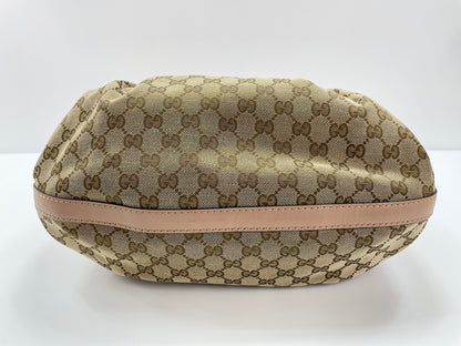 Gucci Scarlett GG Canvas with Leather, Beige, Canvas, Tote Bag