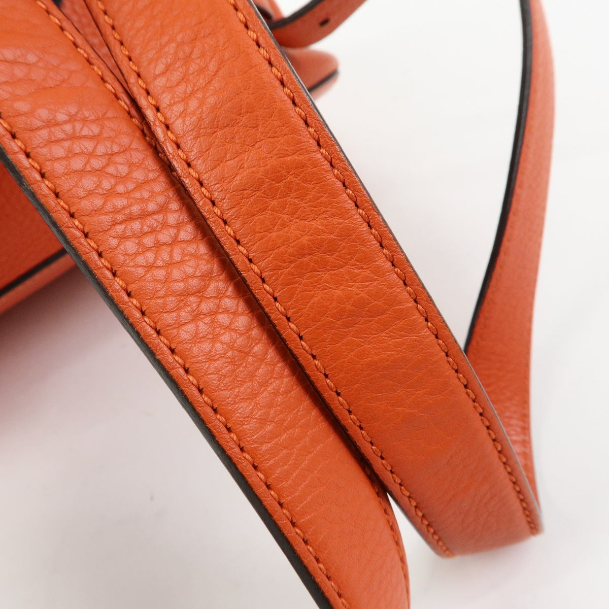 Gucci Bamboo Tassel Leather, Orange, Leather, Backpack
