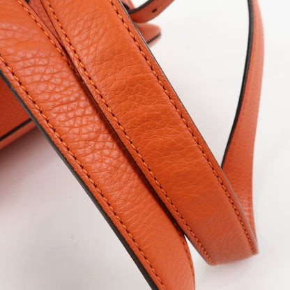 Gucci Bamboo Tassel Leather, Orange, Leather, Backpack