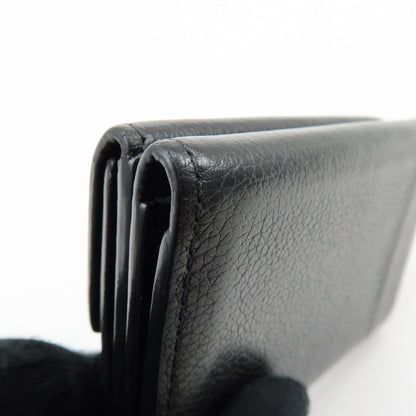 Louis Vuitton Lockmini Leather, Black, Leather, Wallet
