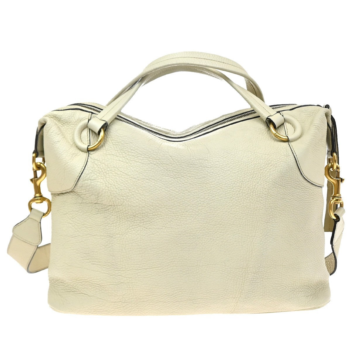 Gucci Twill Leather, Beige, Leather, Shoulder Bag