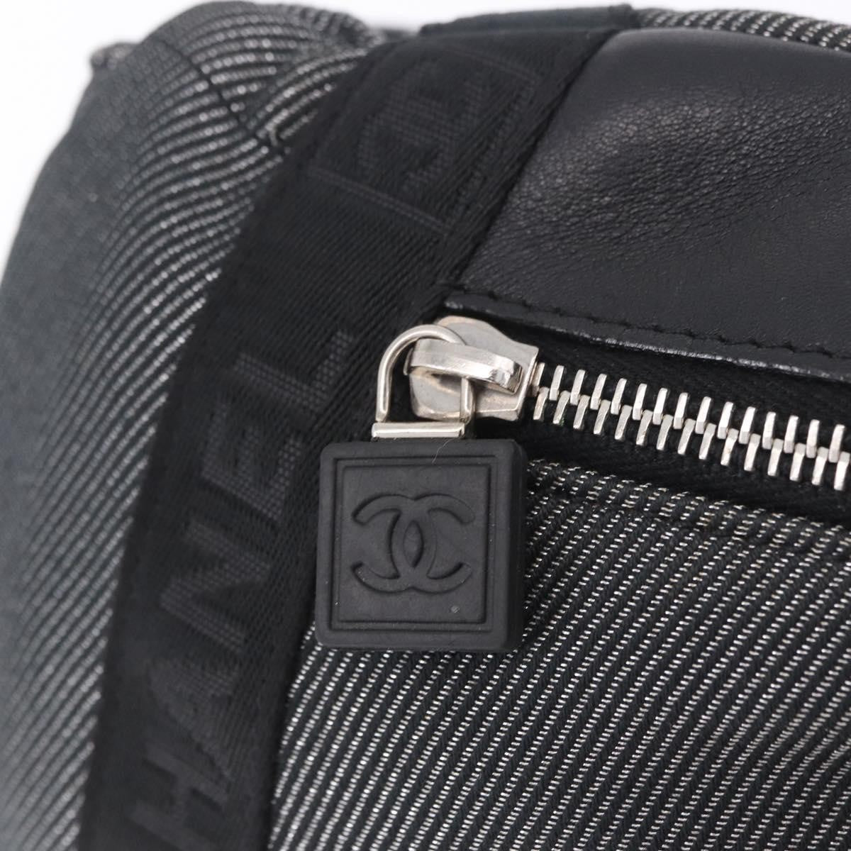 Chanel Sport Line Waist Canvas, Black, Canvas, Handbag